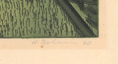 Ebb and Flow Etching, Signed, 1960, Good Condition, 20.75 x 25 in.