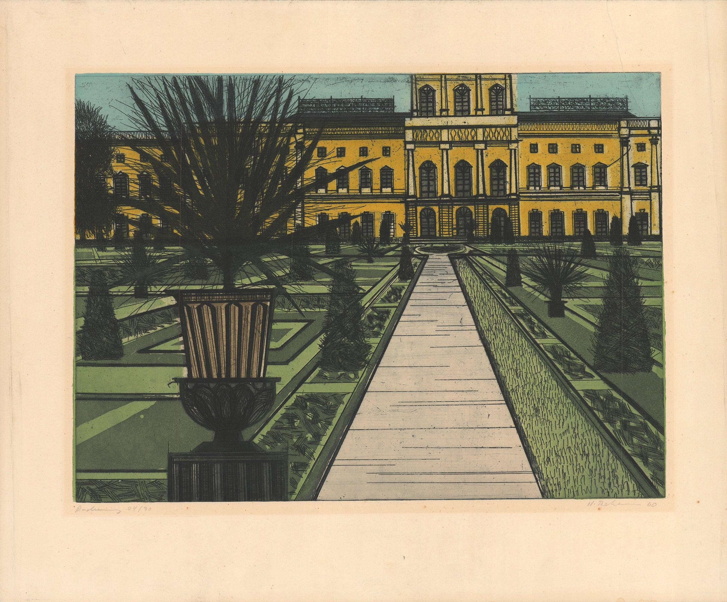 Signed and numbered etching by an Unknown Artist.

Paper Size: 20.75 x 25 inches ( 53 x 64 cm )
Image Size: 14.75 x 20.5 inches ( 37 x 52 cm )
Framed: Framing available upon request. Ask our experts.
Condition: B-: Good Condition, signs of handling