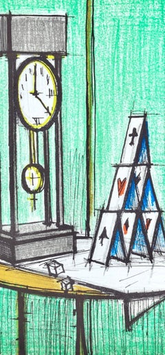 Bernard Buffet, House of Cards, extrait de Lithographies I, 1979