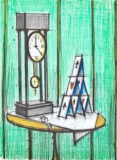 Bernard Buffet, House of Cards, from Lithographs I, 1979