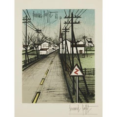 Bernard Buffet - La Route - Hand-Signed Lithography, 1962