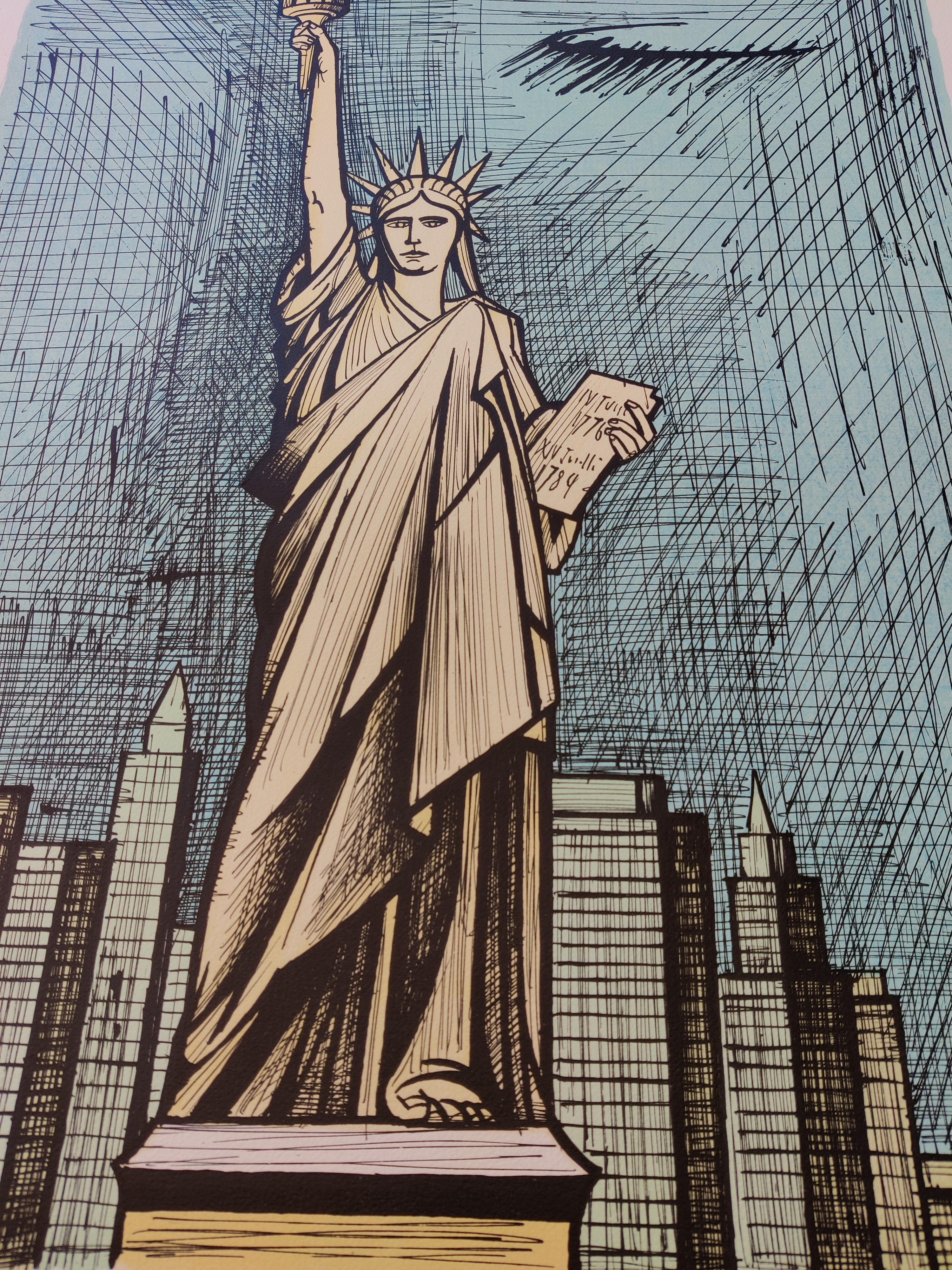Bernard Buffet -- La statue de la liberté For Sale 1