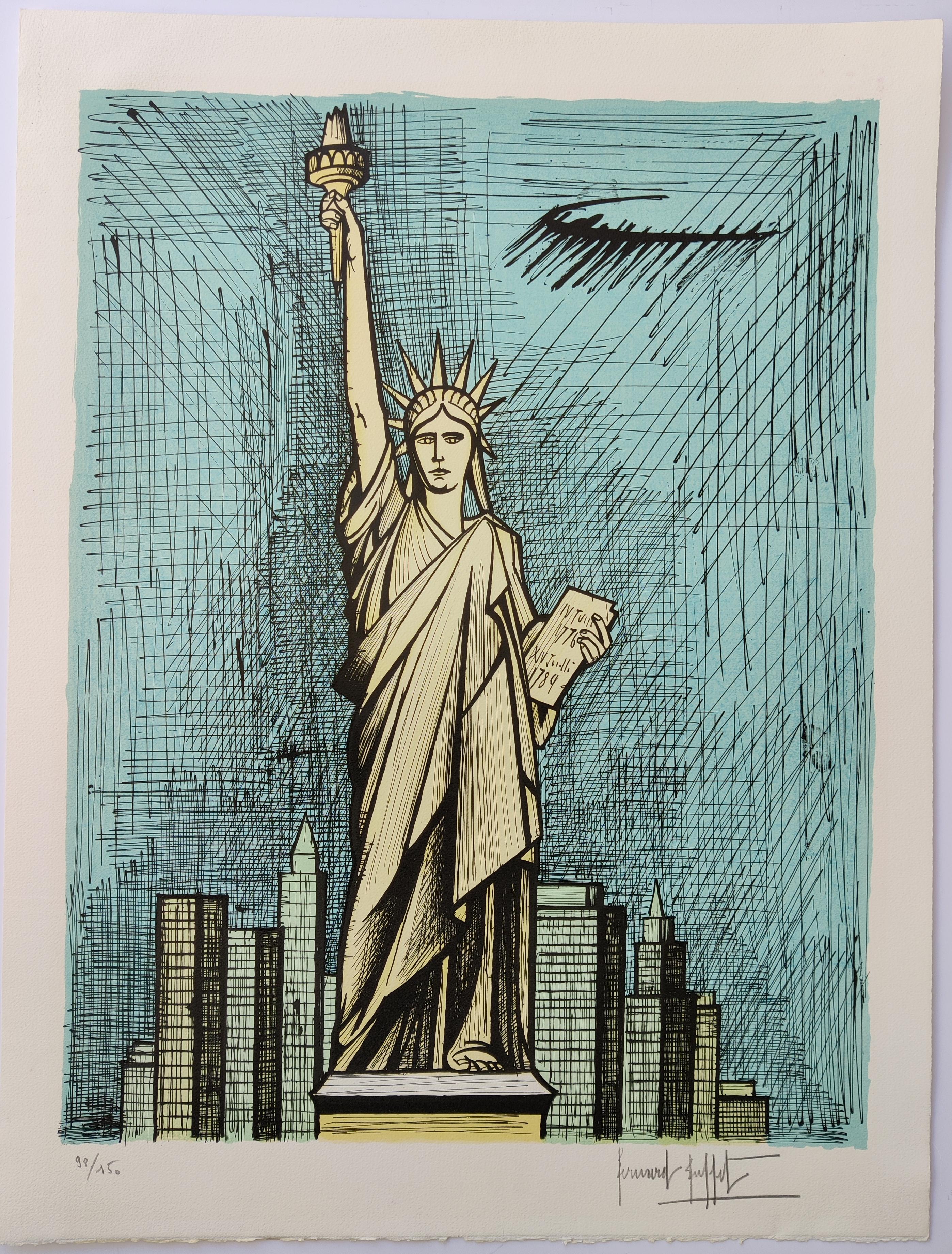 Bernard Buffet
La statue de la liberté, 1986
Hand signed lower right
Edition 98/150
Image size: 65 x 57.5 cm
Sheet size: 76 x 57.5 cm
Reference B BUFFET 2 ref 471