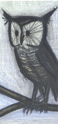 Bernard Buffet, Little Owl, from Lithographs 1952-1966, 1967