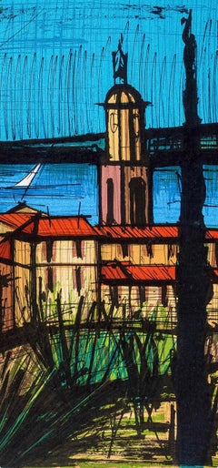 Bernard Buffet, Saint-Tropez, from Lithographs I, 1979