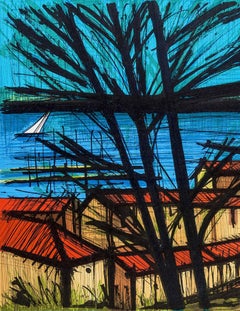 Bernard Buffet, Saint-Tropez, from Lithographs I, 1979