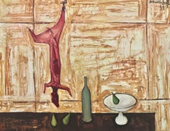 Bernard Buffet, Nature morte au lapin, extrait de Peintres d
aujourd
hui, 1966 (d
après)