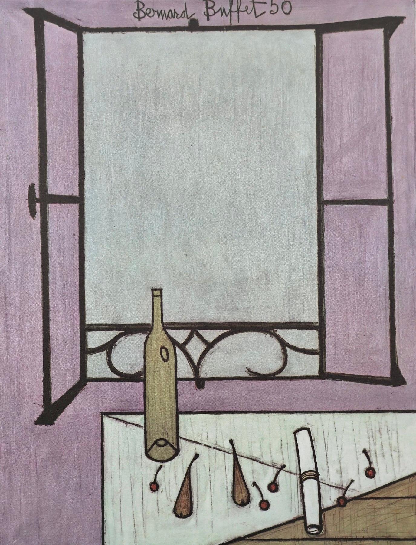 Bernard Buffet, The Open Window, from Painters of Today, 1966 (after)