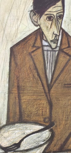 Bernard Buffet, The Seated Drinker, from Painters of Today, 1966 (after)