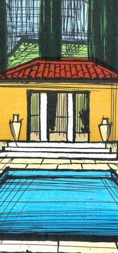 Bernard Buffet, La piscina, da Litografie II, 1987