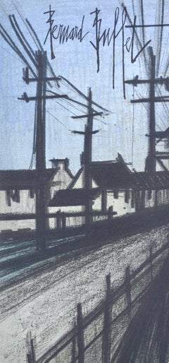 Bernard Buffet, The Village Road, from Lithographs 1952-1966, 1967