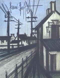 Bernard Buffet, The Village Road, from Lithographs 1952-1966, 1967