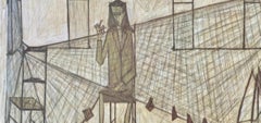 Bernard Buffet, Woman with a Net, from Painters of Today, 1966 (after)