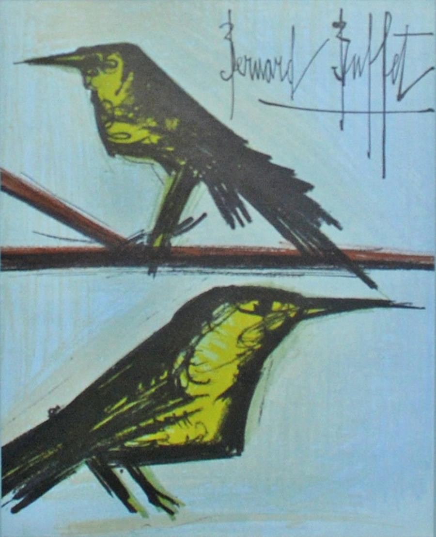 Bird Couple (frontispiece) - Print by Bernard Buffet
