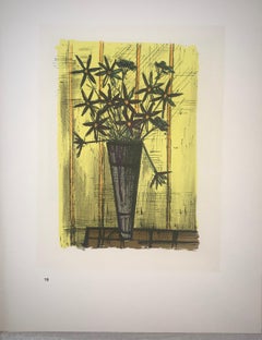 Bouquet Of Flowers - Color Lithograph - Bernard Buffet