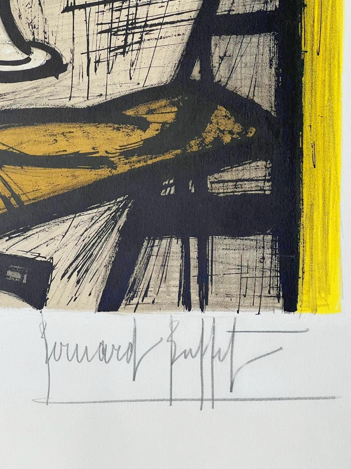 Bread and Wine - Abstract Print by Bernard Buffet