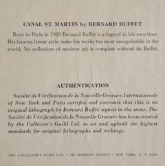 Lithographie moderne encadrée de Bernard Buffet