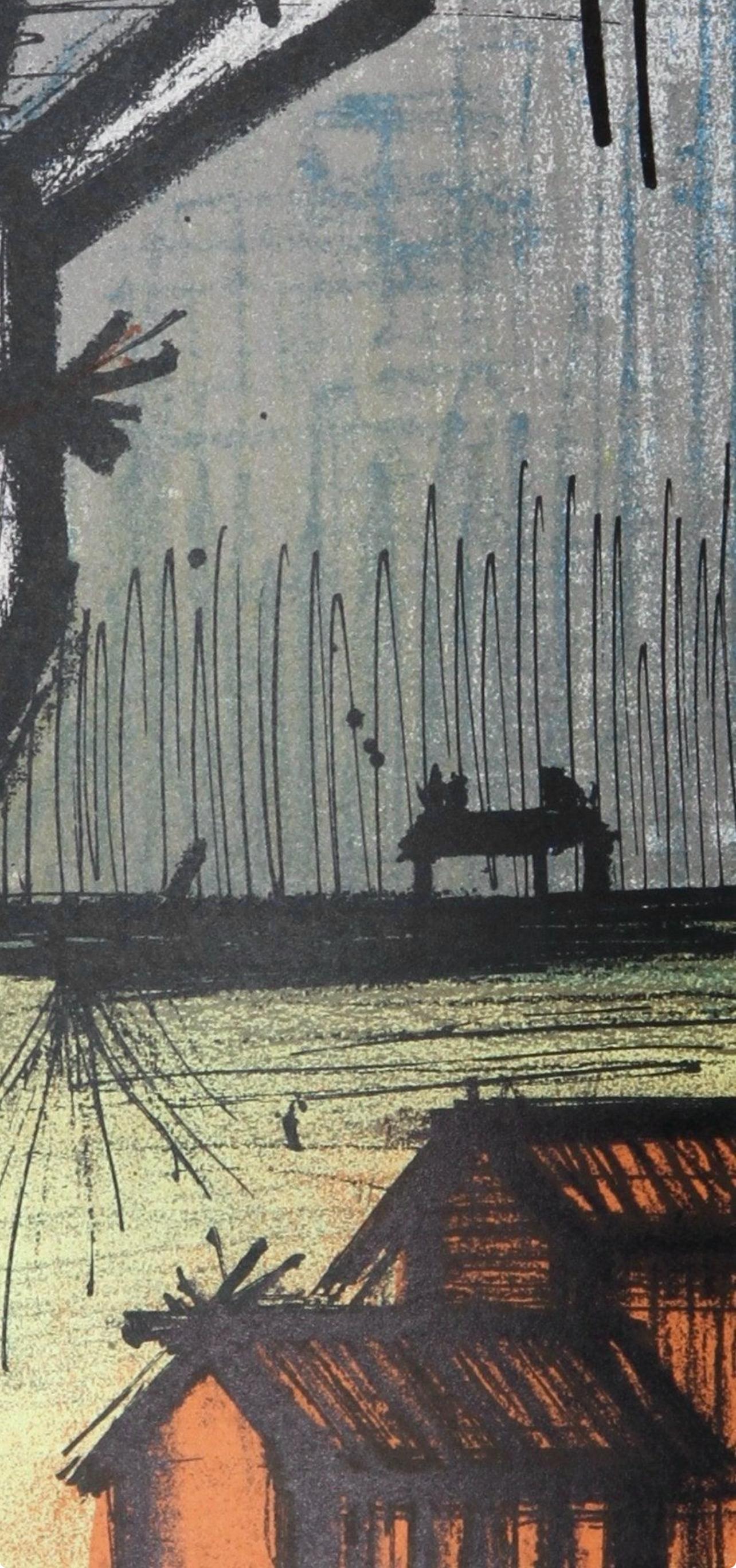 Buffet, A la plage, Lithographs 1952-1966 (after) - Expressionist Print by Bernard Buffet
