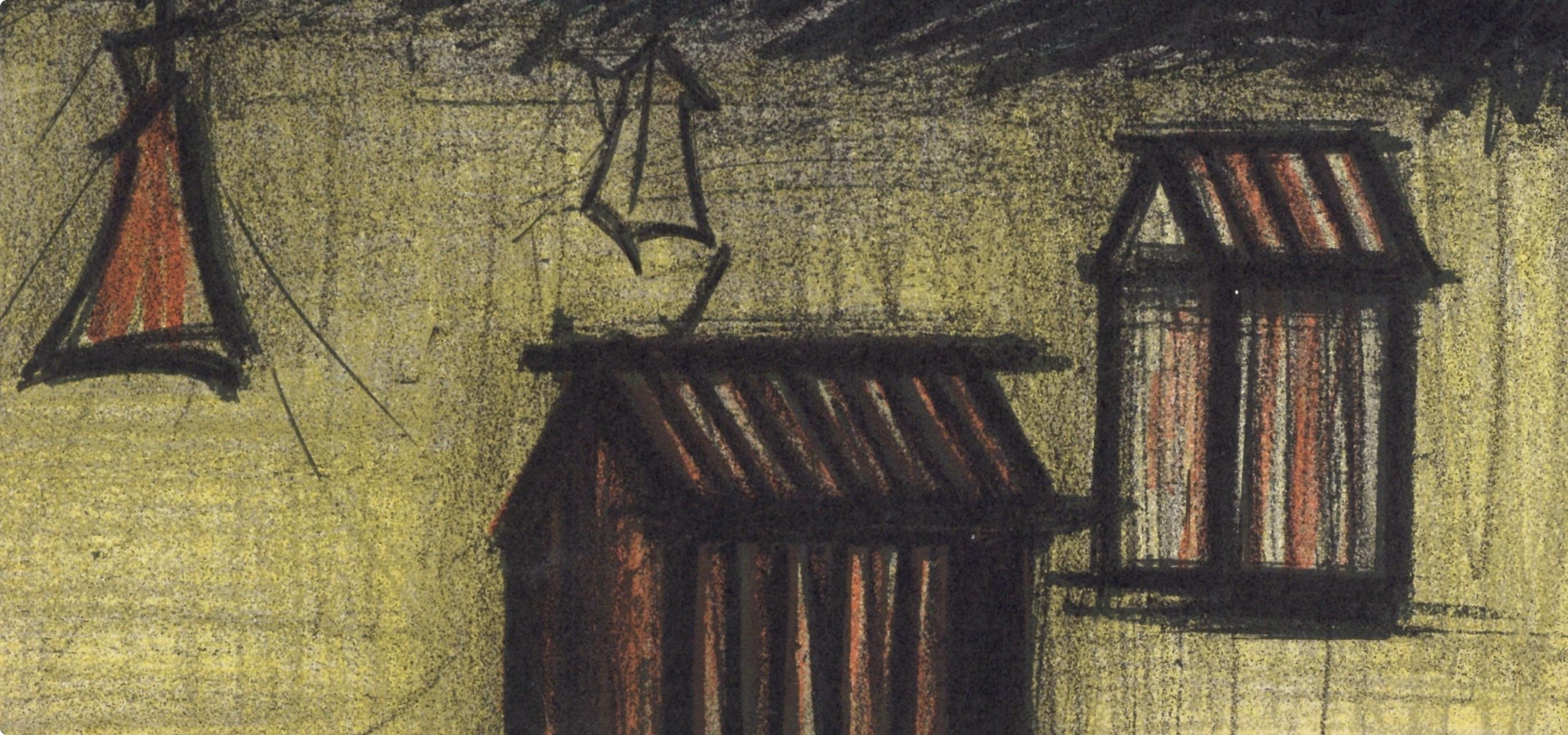 Buffet, La petite plage, Litografie 1952-1966 (dopo) - Print Espressionista di Bernard Buffet