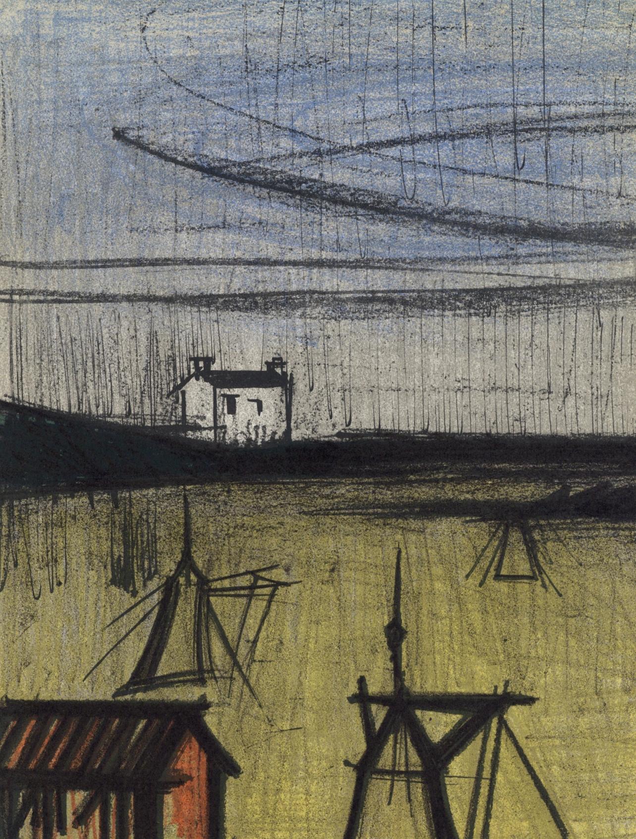 Figurative Print di Bernard Buffet - Buffet, La petite plage, Litografie 1952-1966 (dopo)