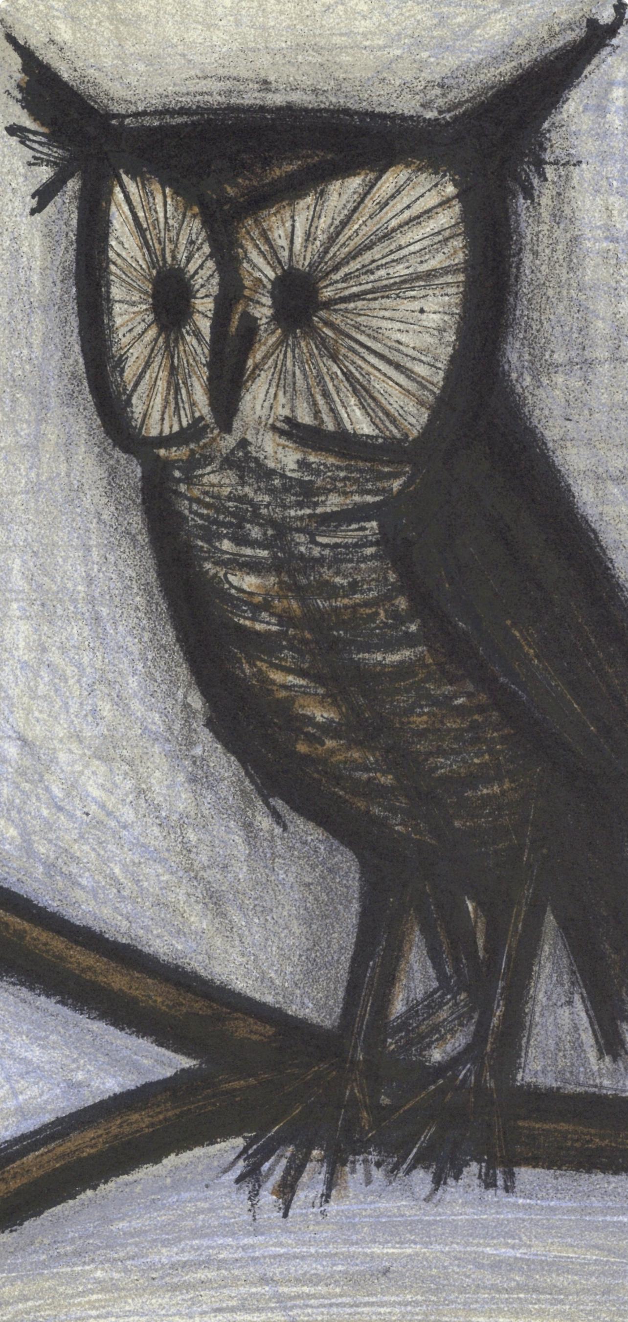 Buffet, Le petit hibou, Litografie 1952-1966 (dopo) - Print Espressionista di Bernard Buffet