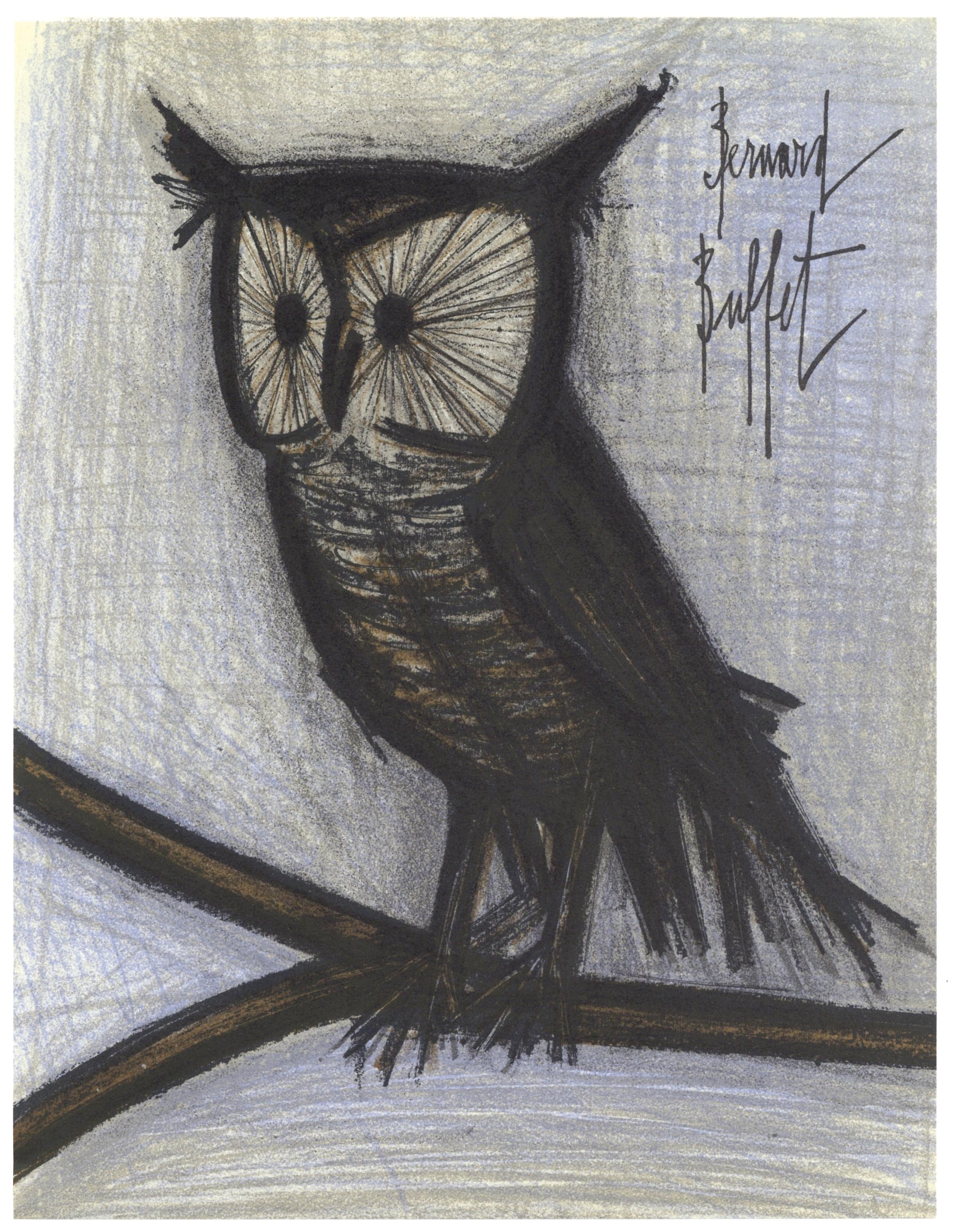 Buffet, Le petit hibou, Litografie 1952-1966 (dopo) in vendita 1