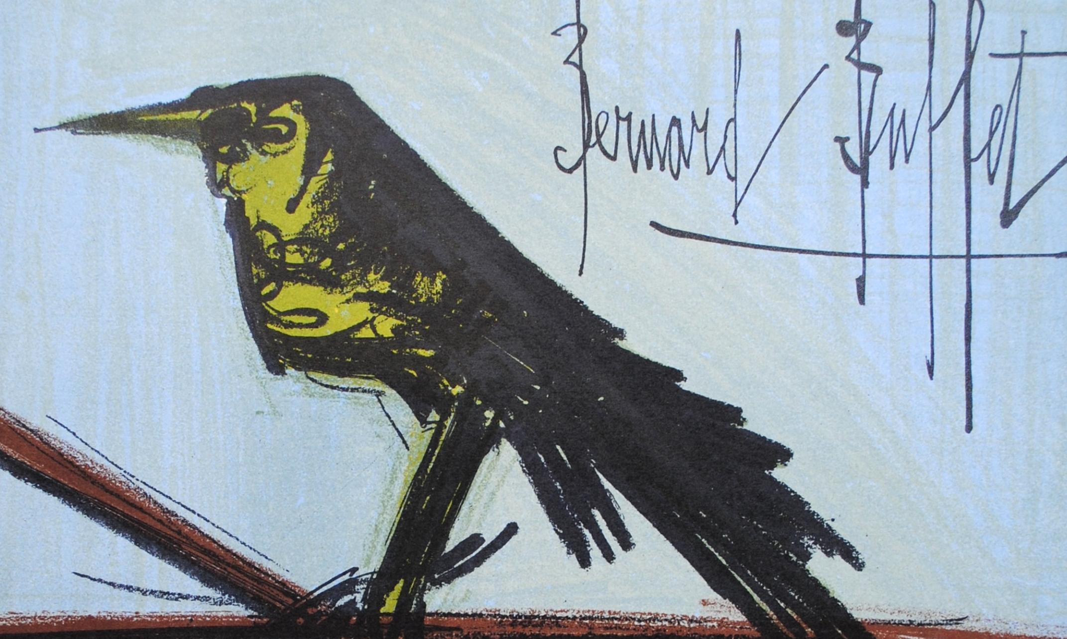 Buffet, Les deux oiseaux, Lithographs 1952-1966 (after) - Expressionist Print by Bernard Buffet