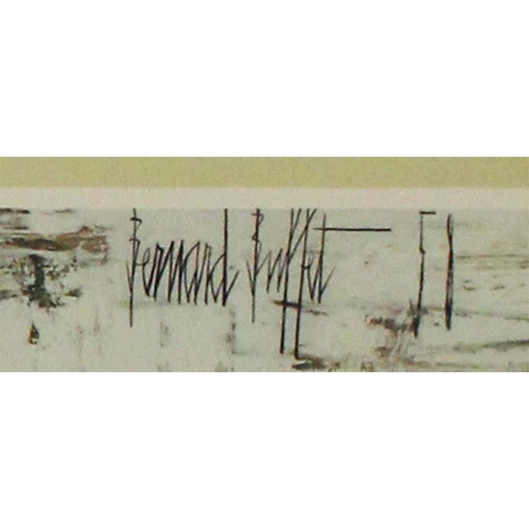 Affiche originale de Bernard Buffet datant de 1965 - La ligne d'horizon de New York en vente 2