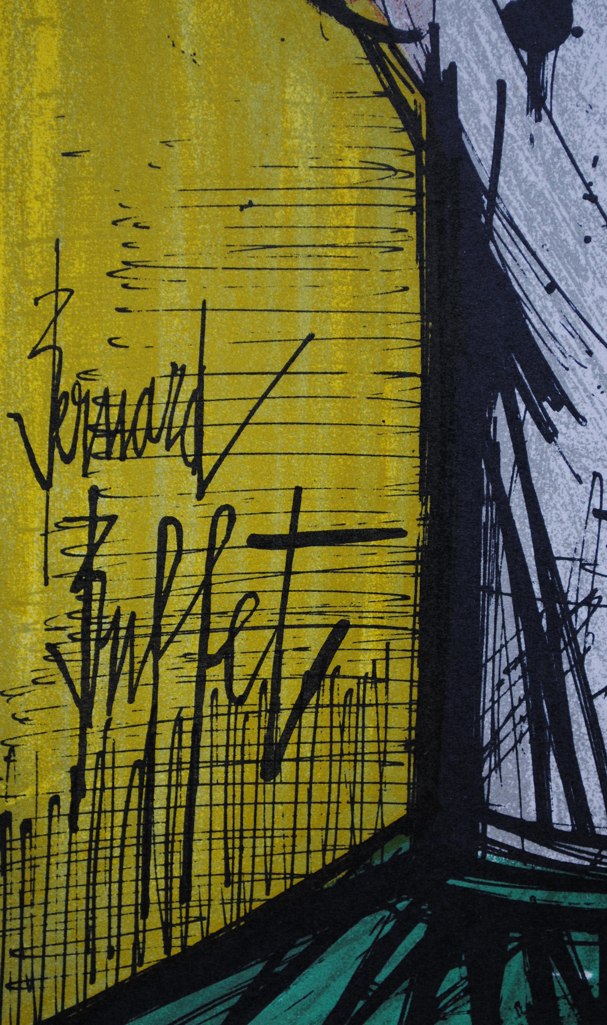 Circus : Jojo Das Clown – Originallithographie (Mourlot #112) – Print von Bernard Buffet