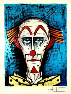 Clown sur Fond Bleu