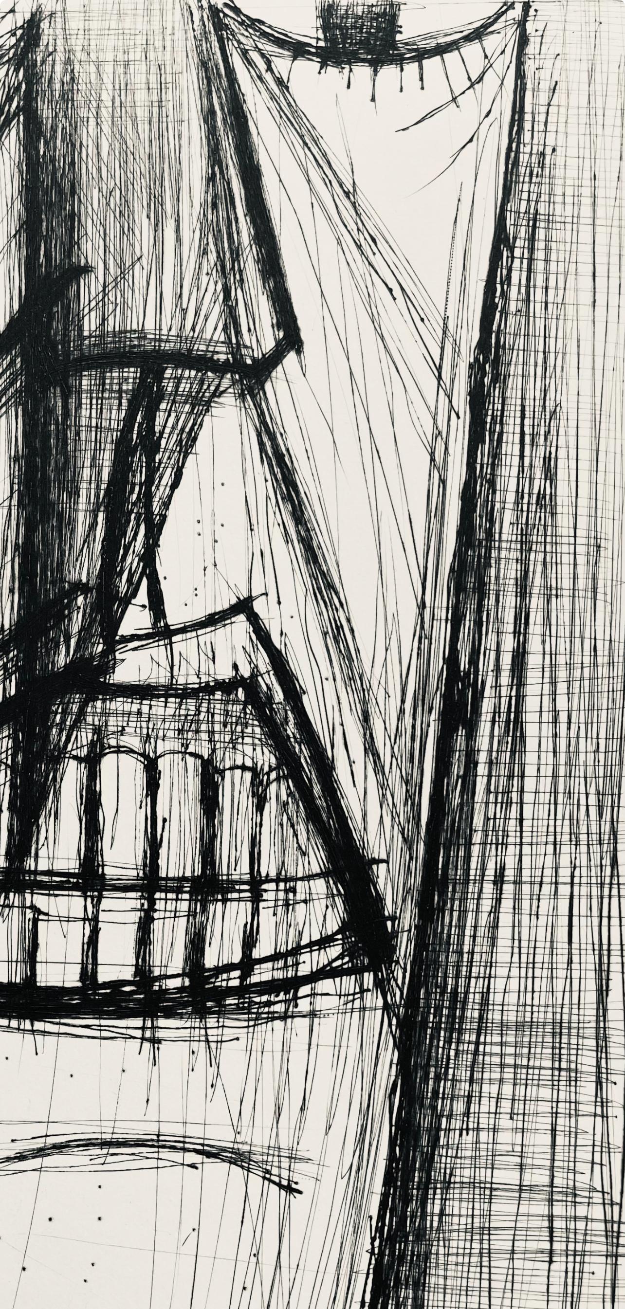 Composizione (Reinz 208-222), Voyages Fantastiques, Bernard Buffet in vendita 3