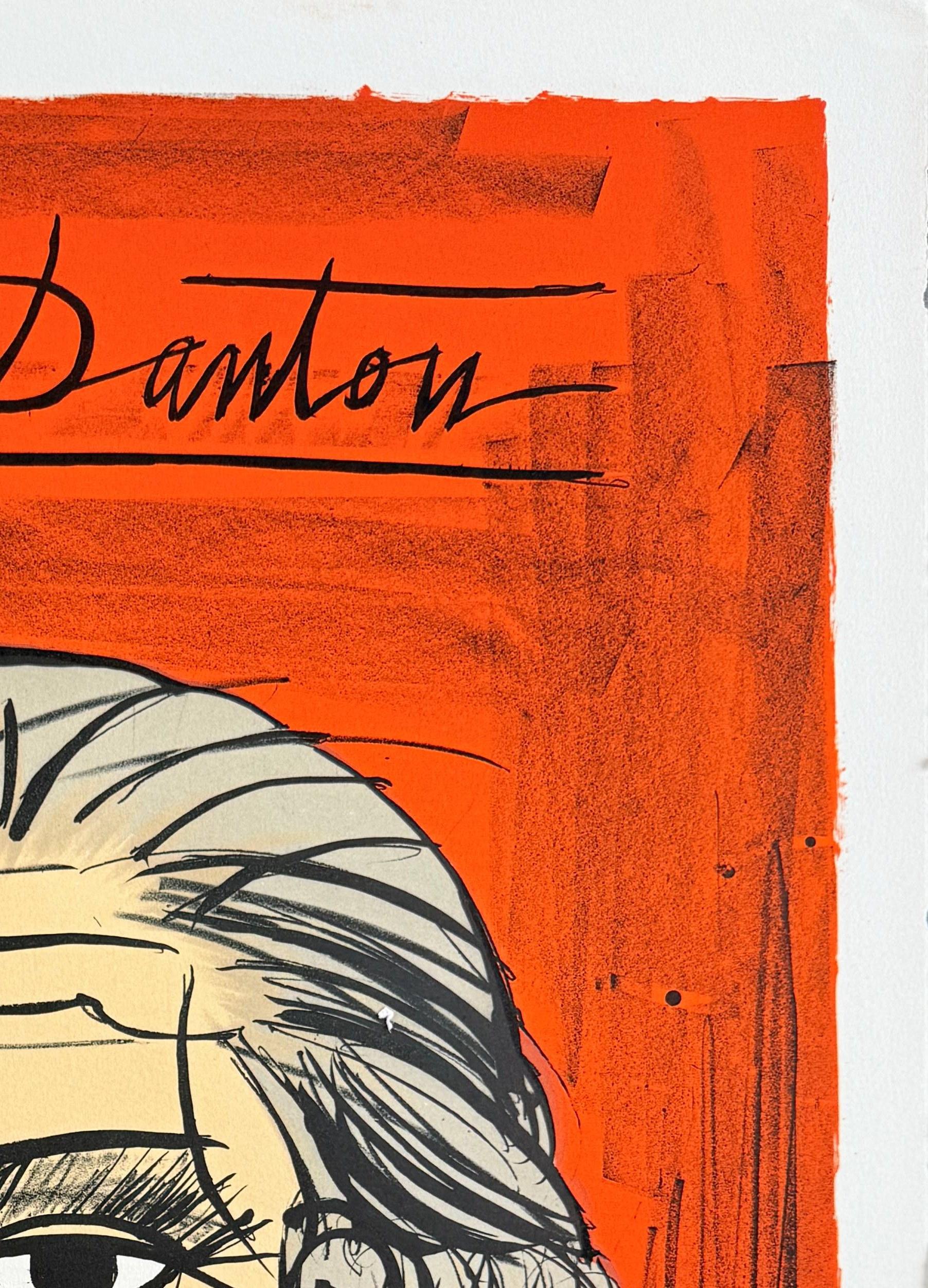 Danton - Expressionist Print by Bernard Buffet