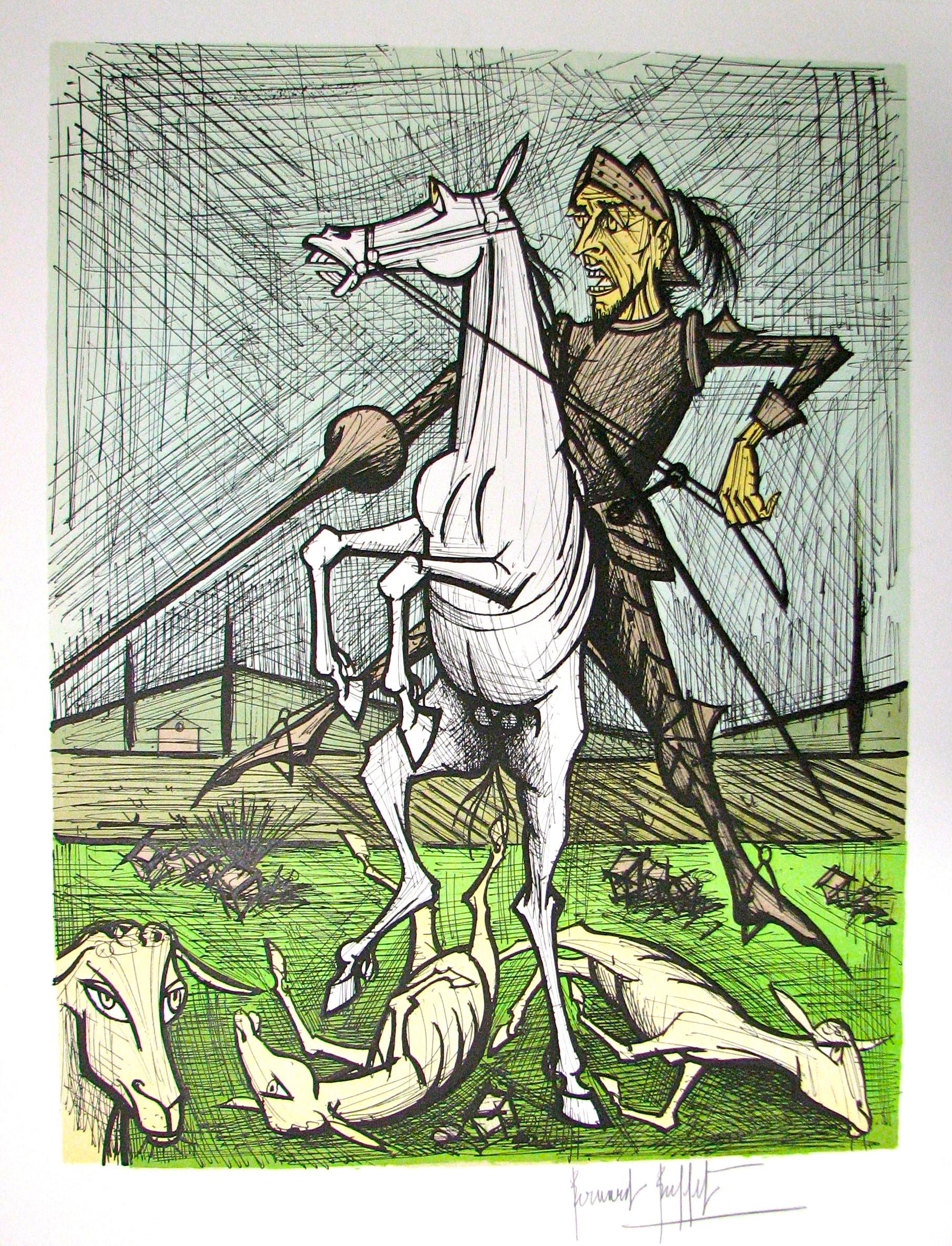 Des Troupeaux de Moutons, Lithograph, H.C., Signed, Ed. of 200, 1989 - Print by Bernard Buffet