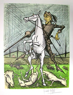 Des Troupeaux de Moutons, Lithographie, H.C., Signée, Ed. of 200, 1989