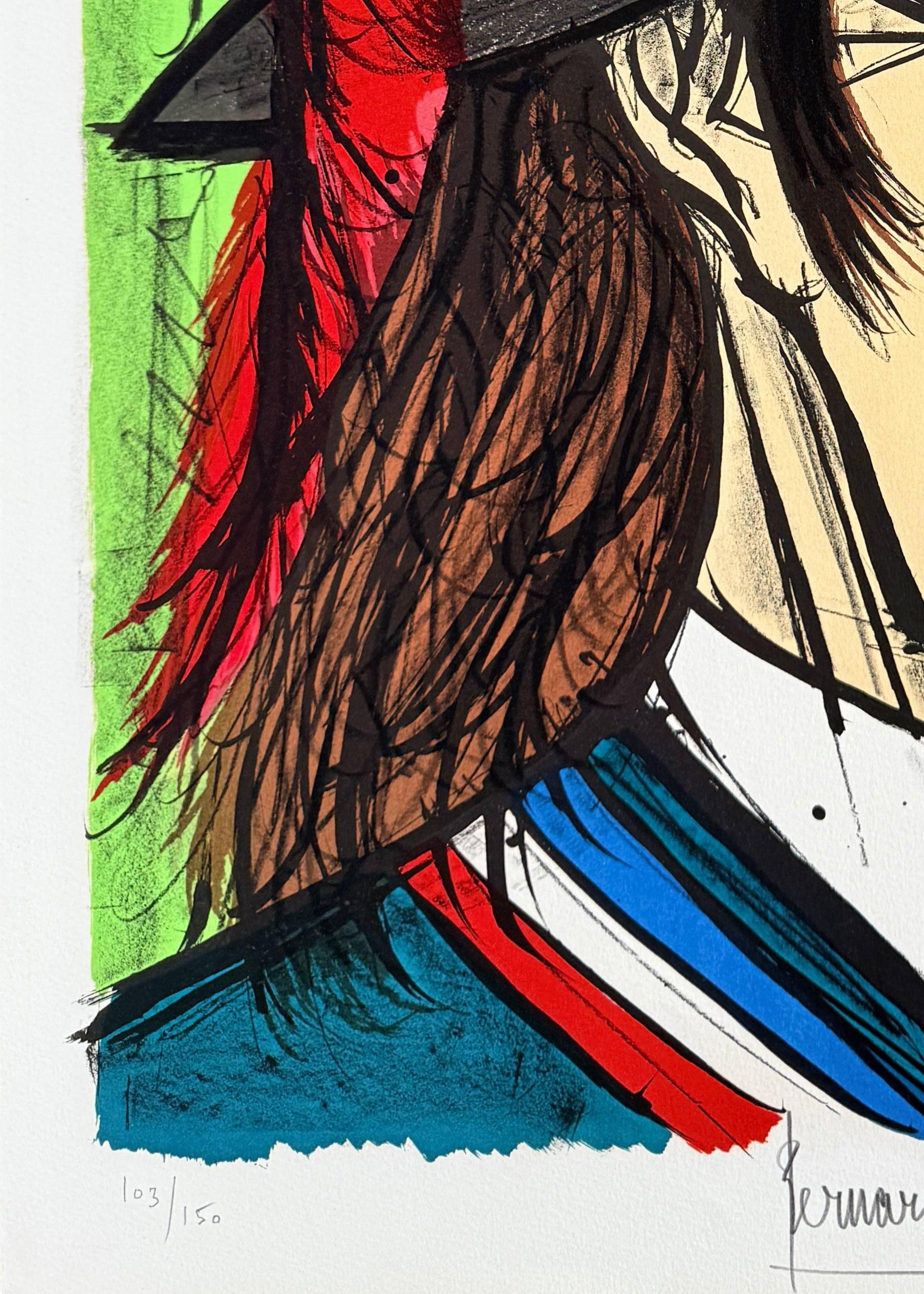 Fouquier-Tinville - Green Print by Bernard Buffet