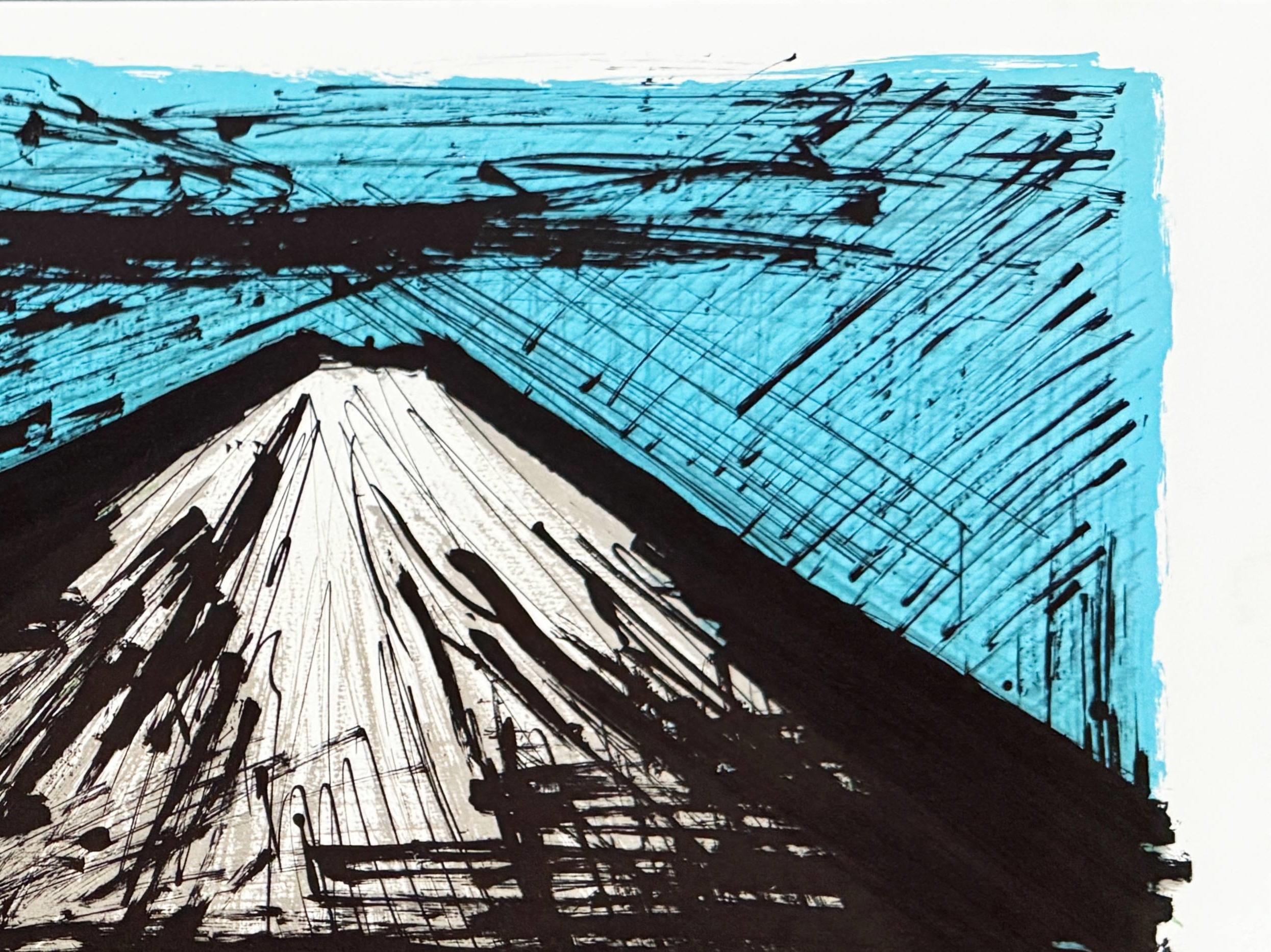 Fuji Yama - Noir Print par Bernard Buffet