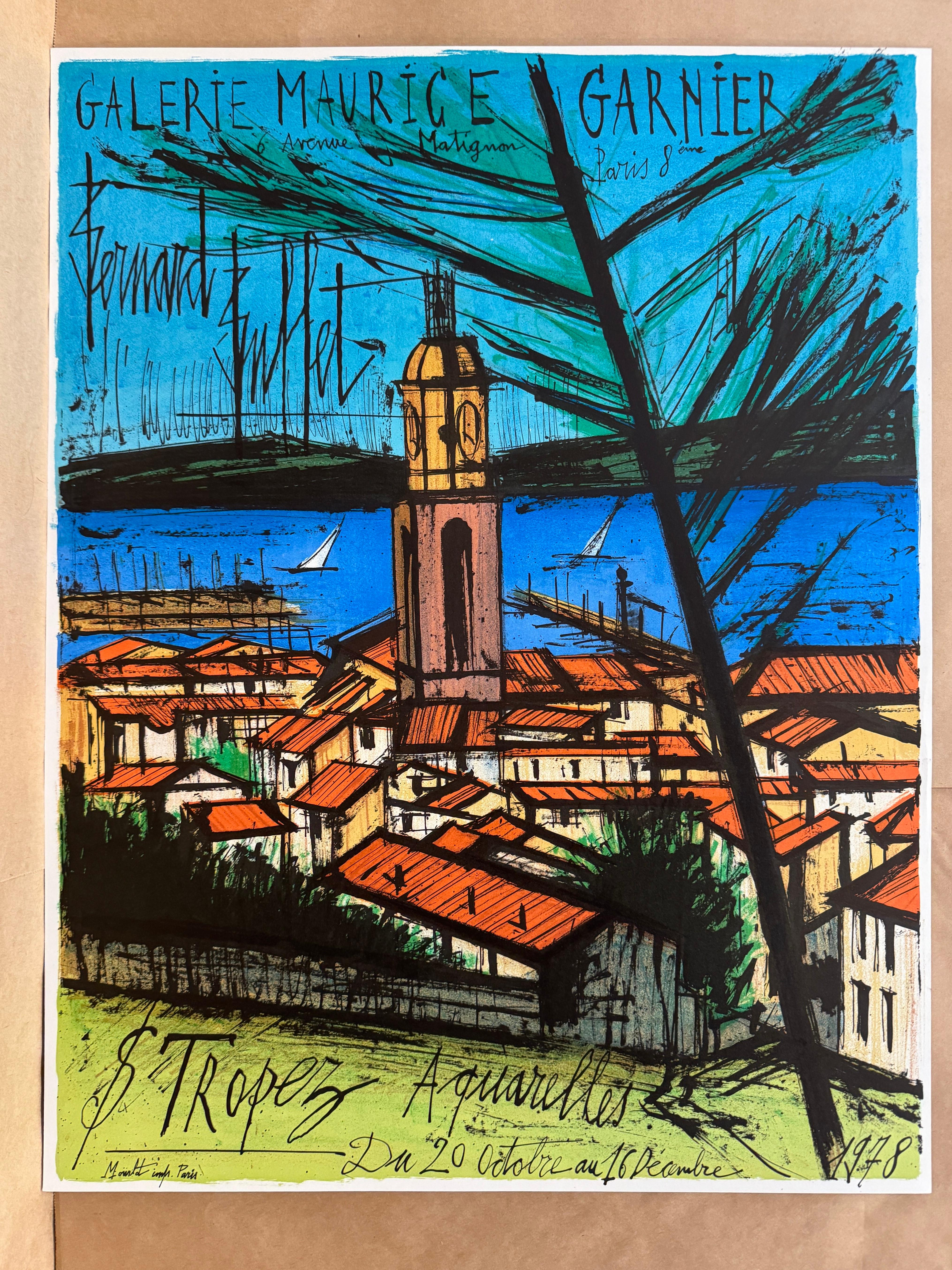 Galerie Maurice Garnier, St. Tropez by Bernard Buffet, 1978 For Sale 1