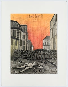 «Horreur de la Guerre», litografía original, contemporánea, 1960, firmada
