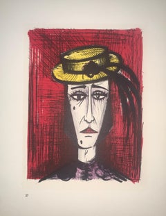 In Fancy Dress - Color Lithograph - Bernard Buffet