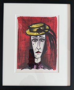 Used In Fancy Dress - Color Lithograph - Bernard Buffet
