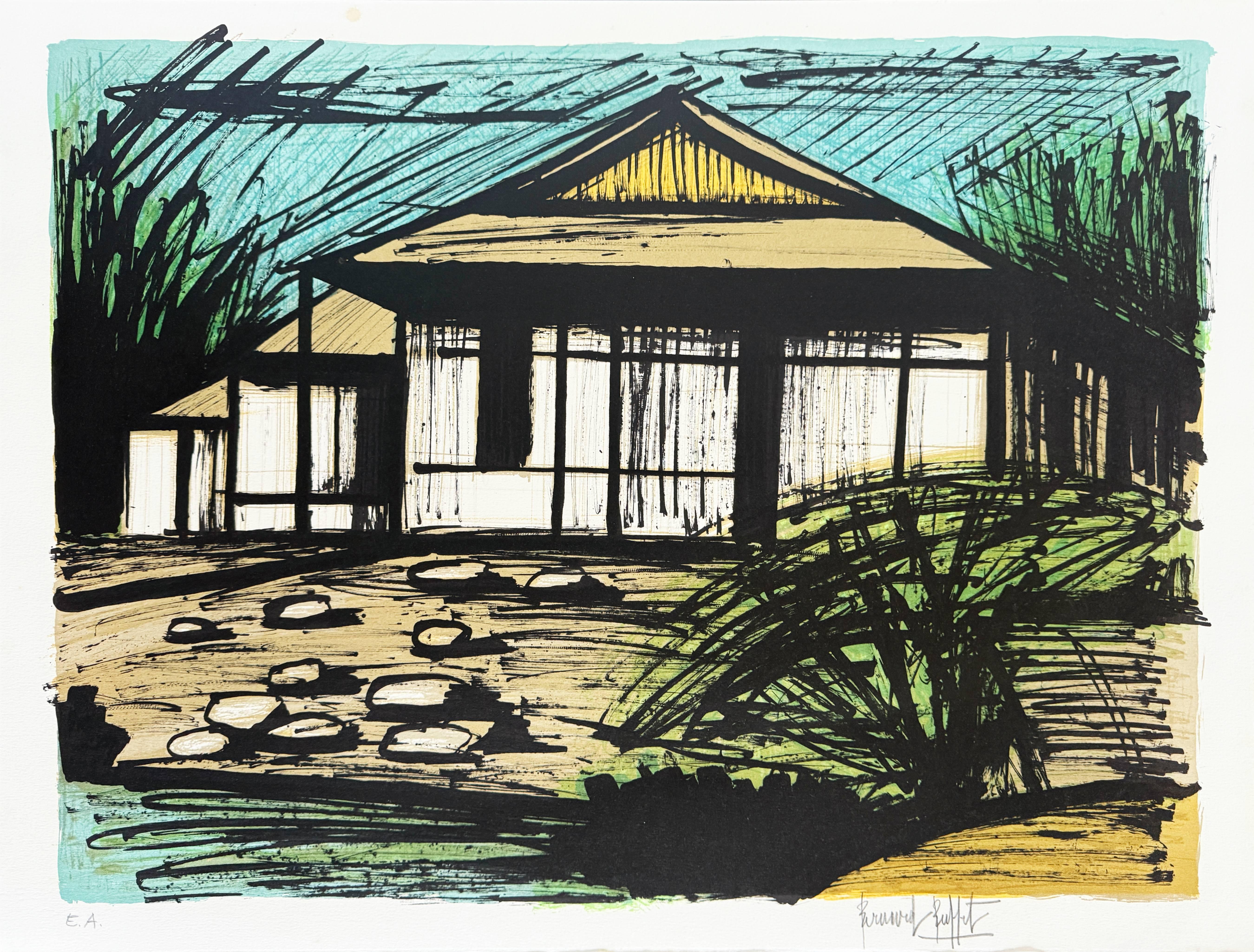 Katsura Rikyu-Kyoto – Print von Bernard Buffet