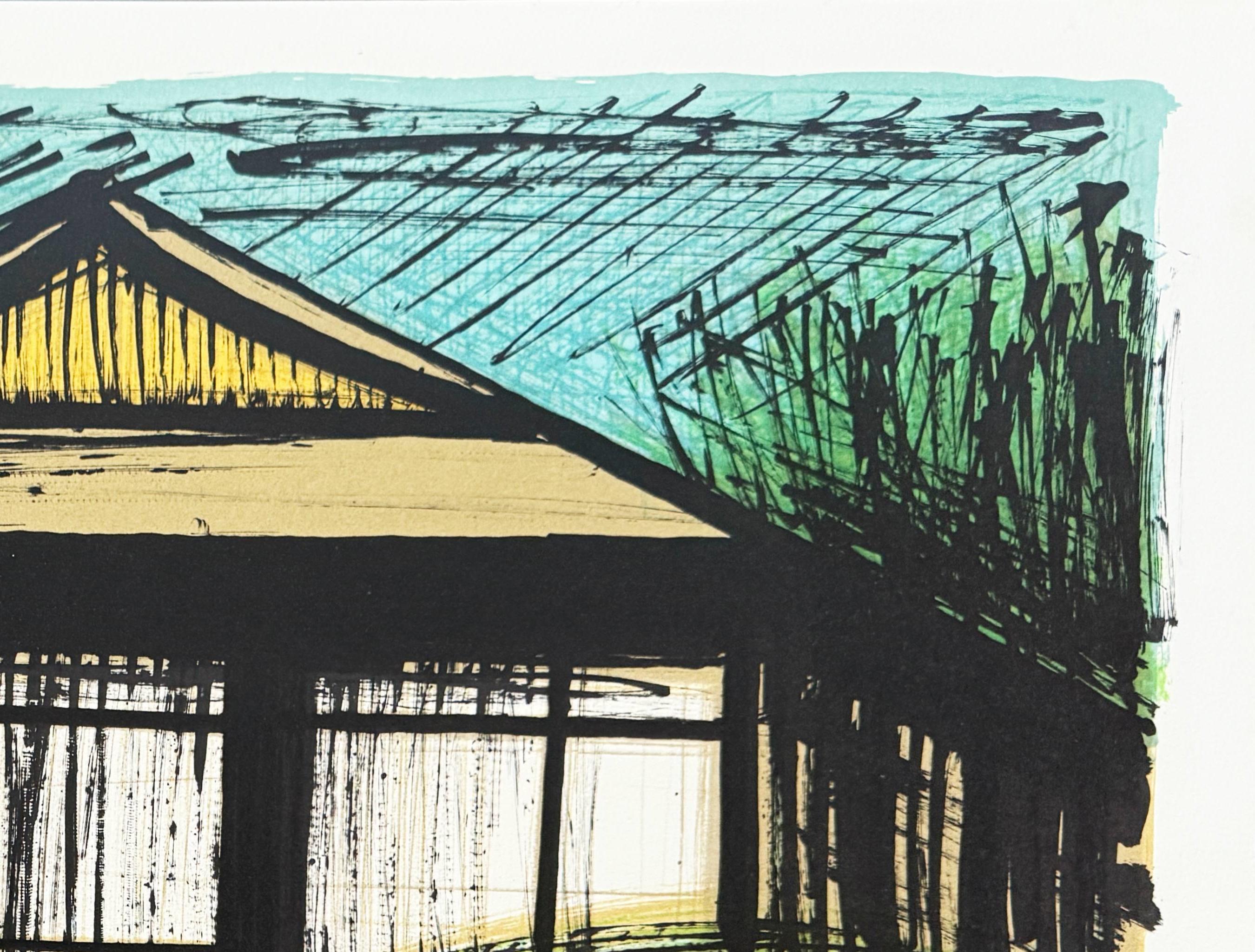 Katsura Rikyu-Kyoto (Beige), Print, von Bernard Buffet