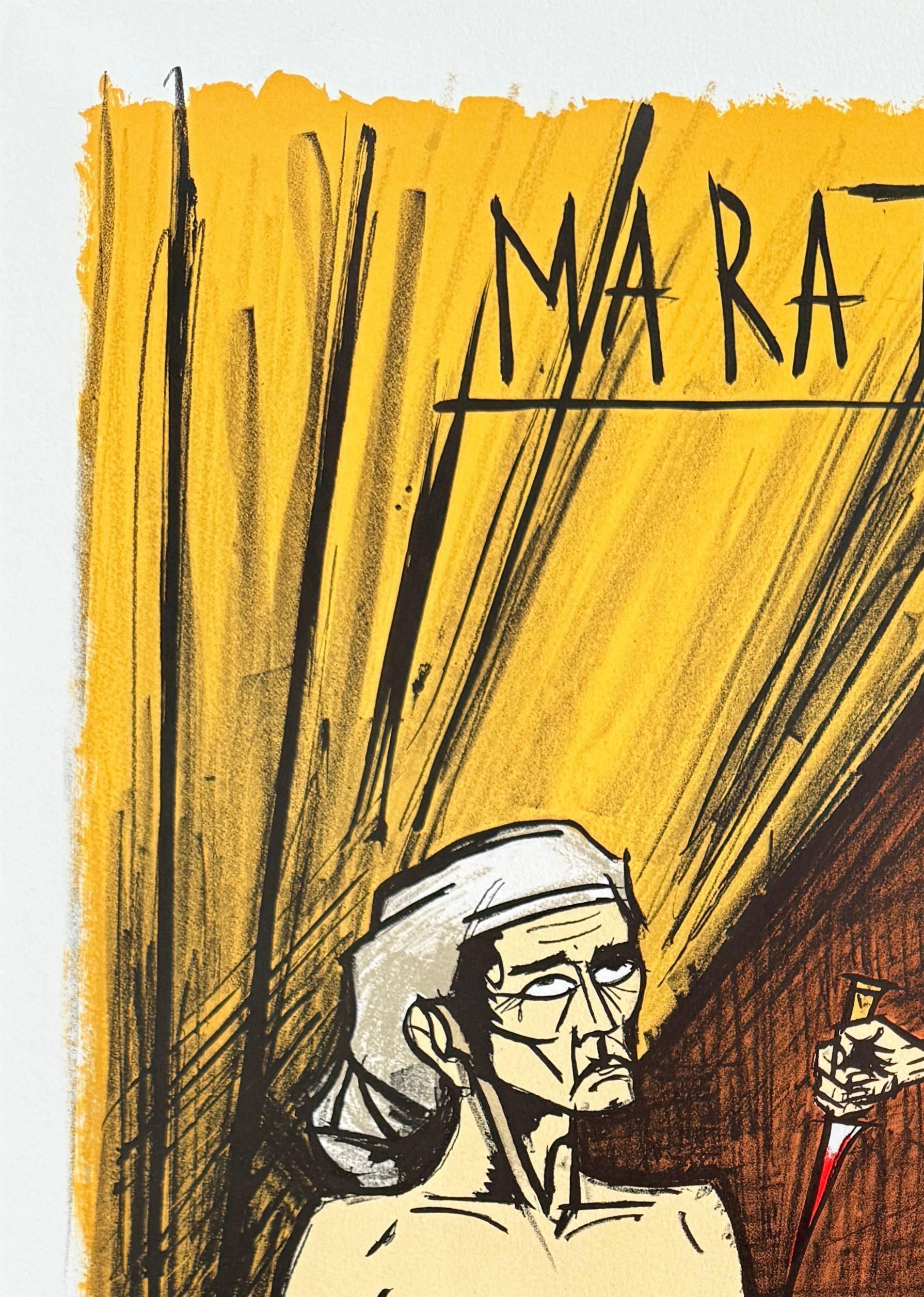 La Mort de Marat - Print di Bernard Buffet