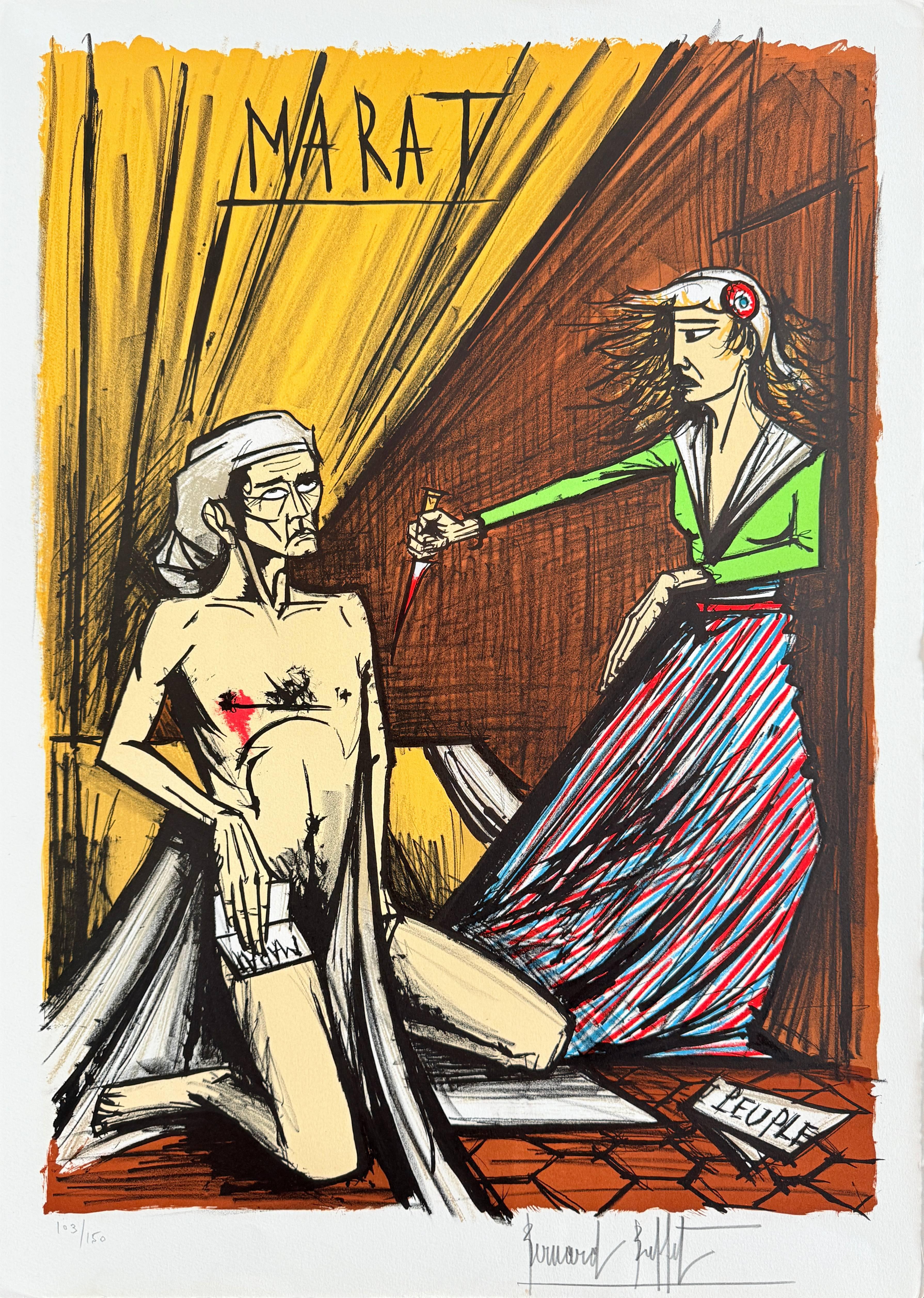 Print di Bernard Buffet - La Mort de Marat