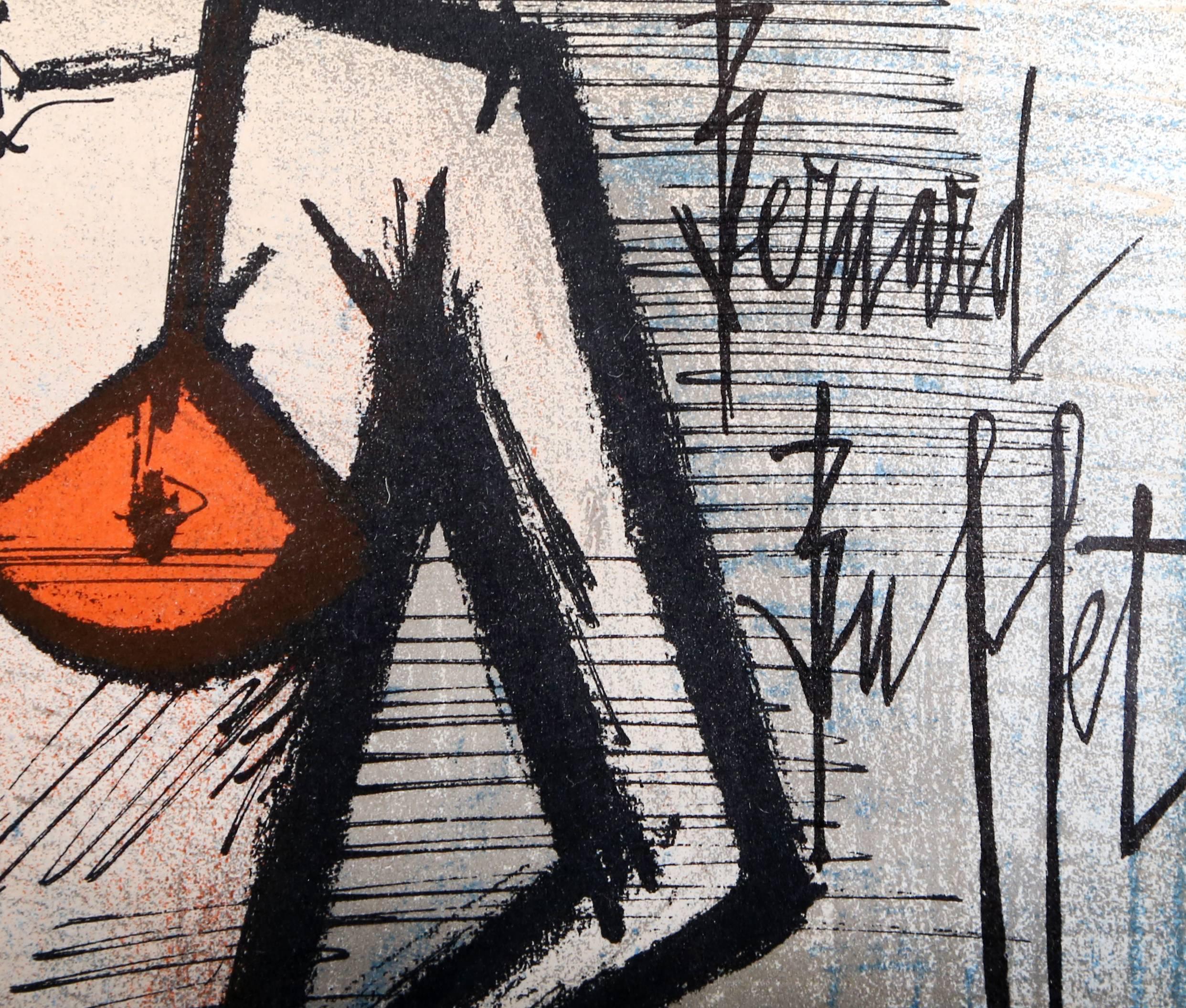 La Plage, litografia moderna incorniciata di Bernard Buffet in vendita 1