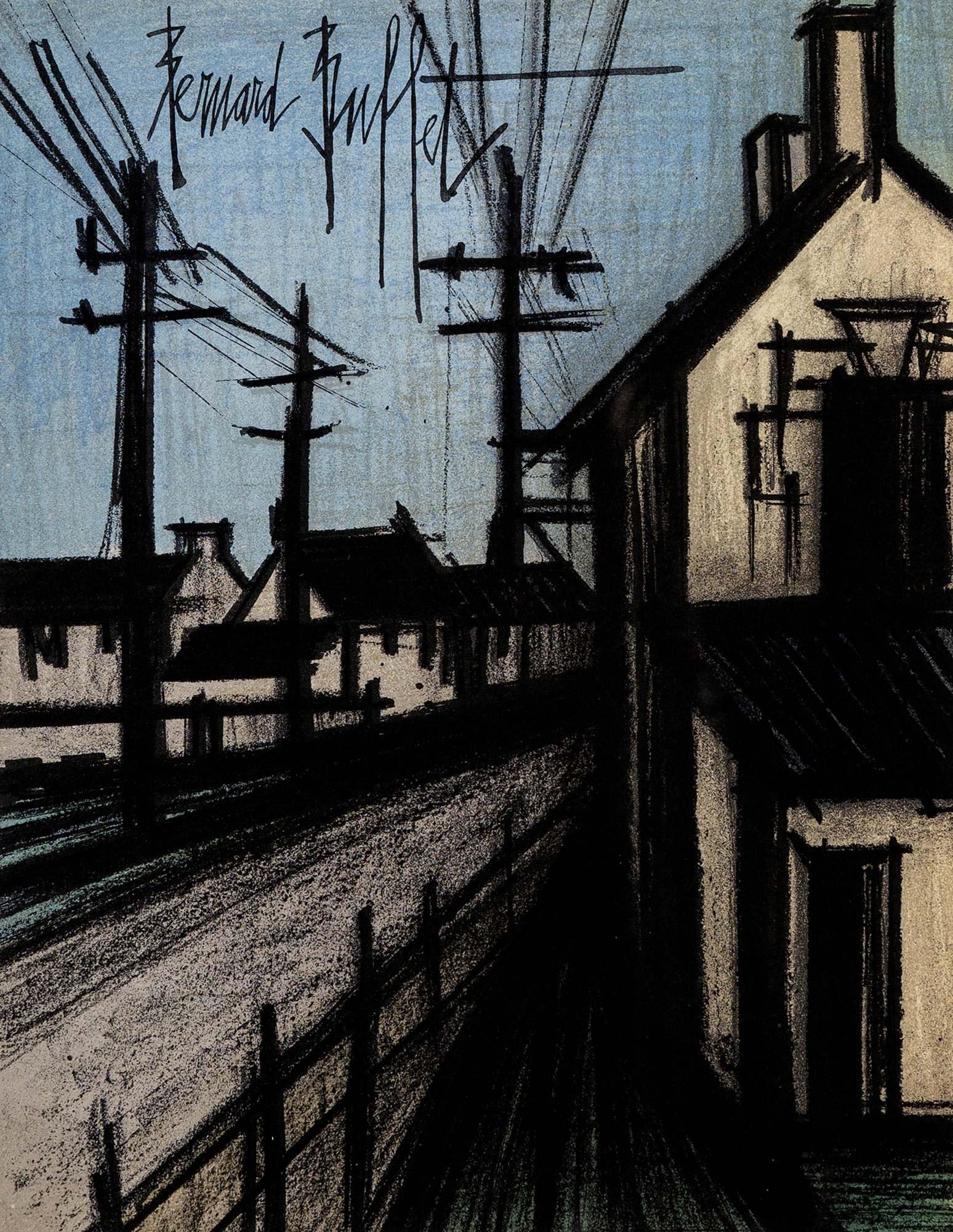 La Route du Village - Print di Bernard Buffet