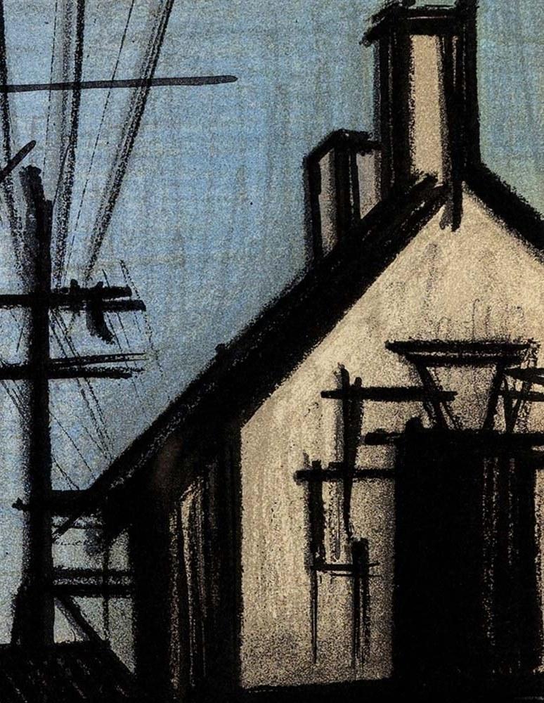 La Route du Village - Print Espressionista di Bernard Buffet