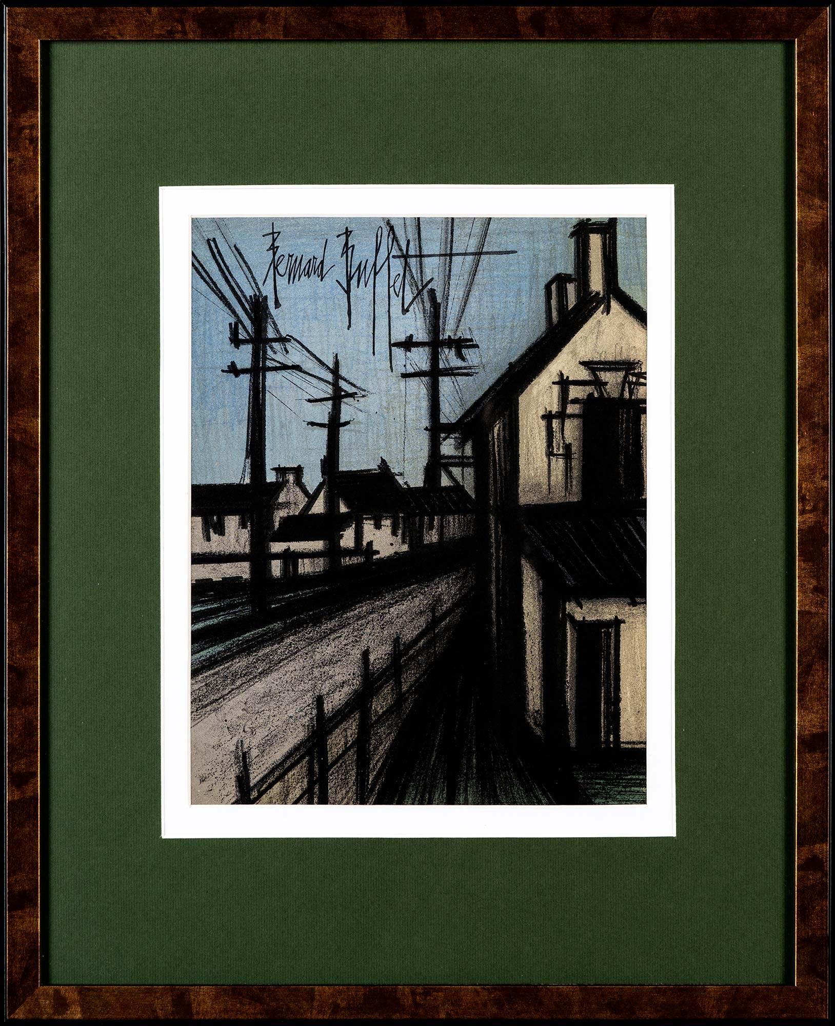 Print di Bernard Buffet - La Route du Village
