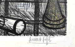Lampe - Lithographie von Bernard Buffet - 1954