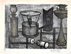 Lampe - Lithographie von Bernard Buffet - 1954
